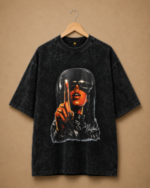 Brandz Home Midnight Vision Acid Wash Oversized Tee