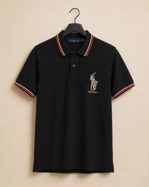 Elite Black Polo Tshirt