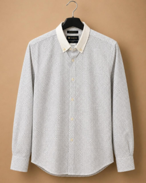 Invictus White Micro Dot Premium Shirt