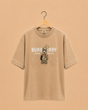 Burberry Beige Detachable Patch Premium T-Shirt