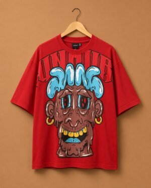 Brandz Home Urban Monster Oversized T-Shirt – Crimson Red