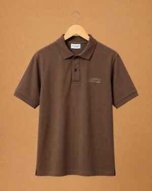 U.S. Polo Assn. Mocha Heritage Premium Polo T-Shirt