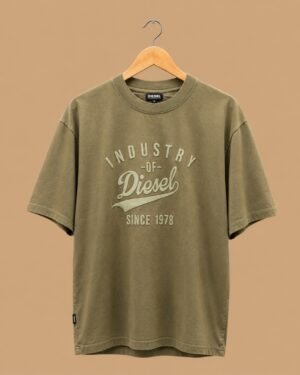 Diesel Industry 1978 Olive Oversized Graphic T-Shirt