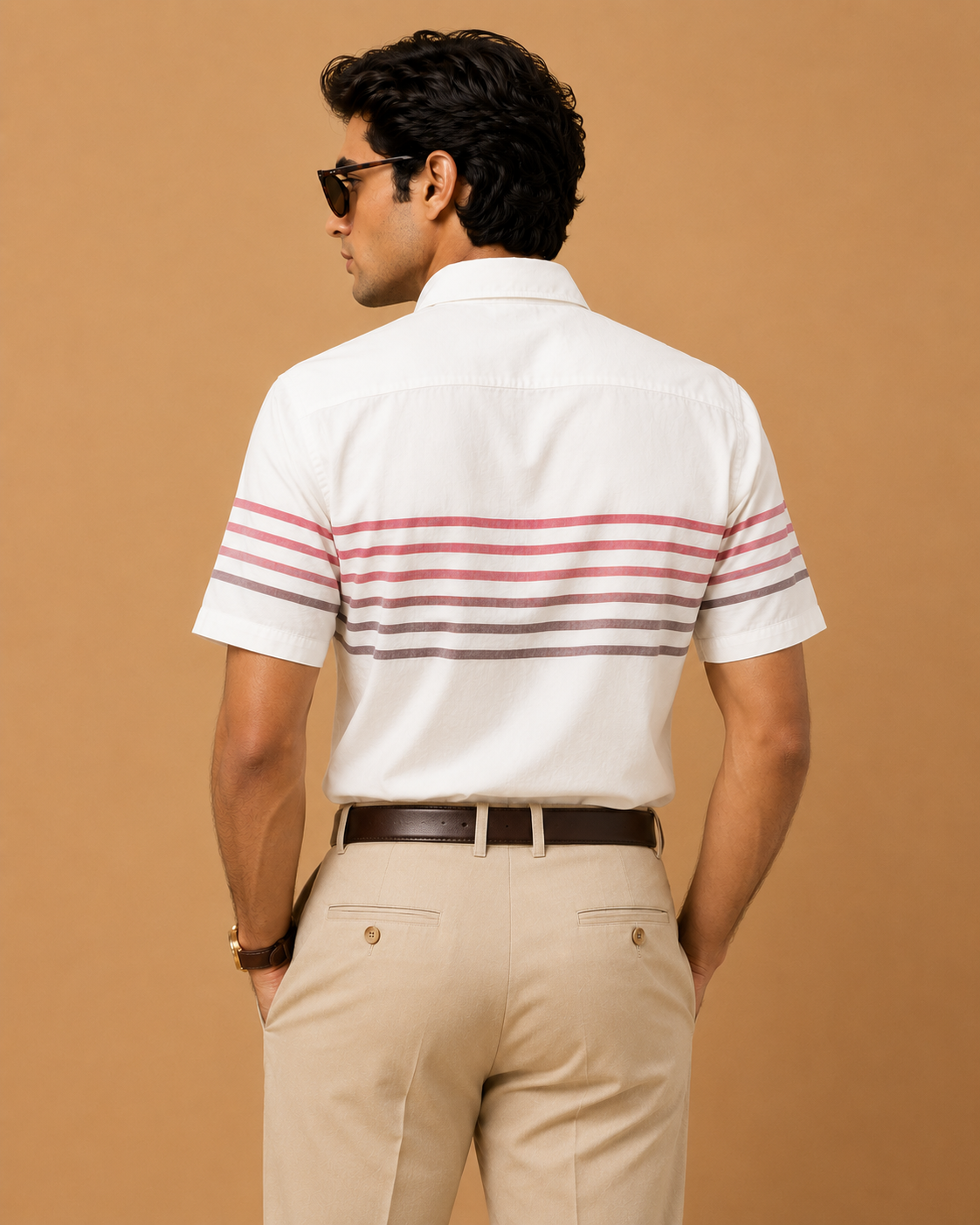 U.S. Polo Assn. Men's White Signature Stripe Cotton Casual Shirt - Image 4