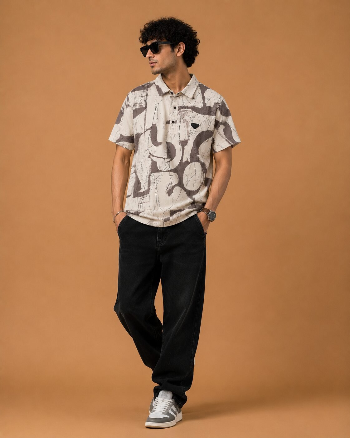 ChatGPT Image Jul 22, 2026, 12_14_54 PM Brandz Home Imported Premium Textured Abstract Polo T-Shirt for Men - Image 2