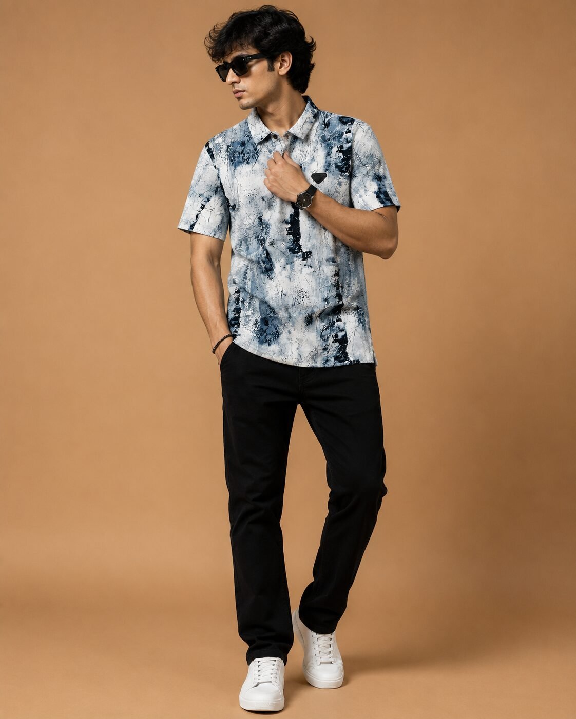 ChatGPT Image Jul 22, 2026, 12_29_06 PM Brandz Home Imported Premium Textured Abstract Polo T-Shirt for Men - Image 2
