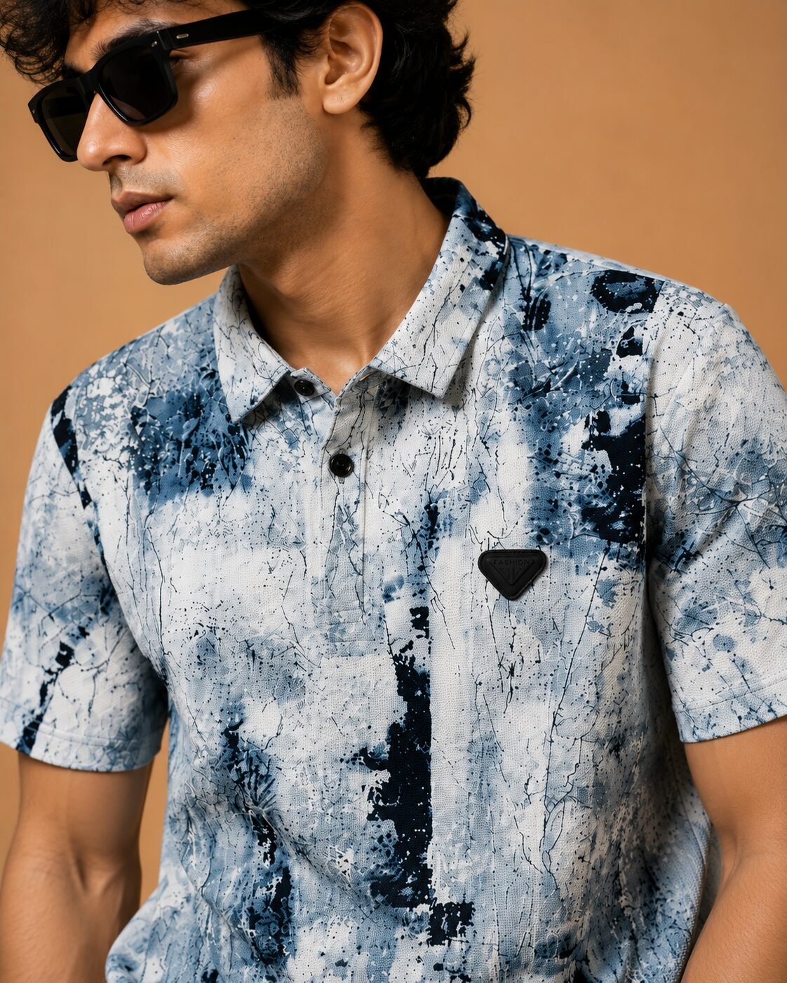 ChatGPT Image Jul 22, 2026, 12_31_59 PM Brandz Home Imported Premium Textured Abstract Polo T-Shirt for Men - Image 3