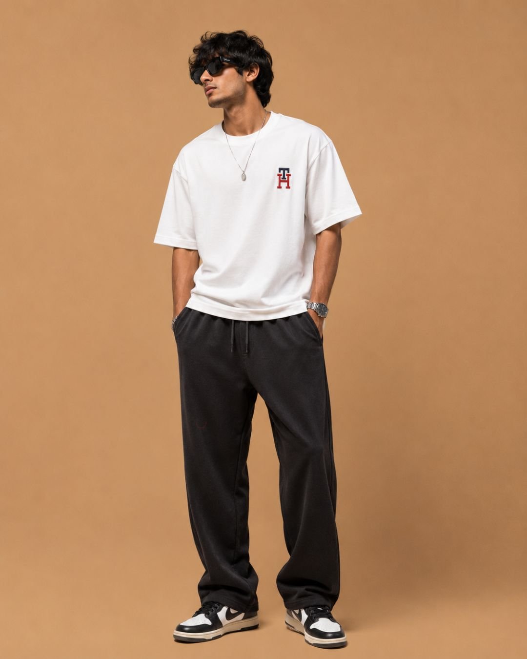 WhatsApp Image 2026-07-23 at 3.18.04 PM (1) Brandz Home Premium Black Wide Leg Drawstring Track Pants - Image 2