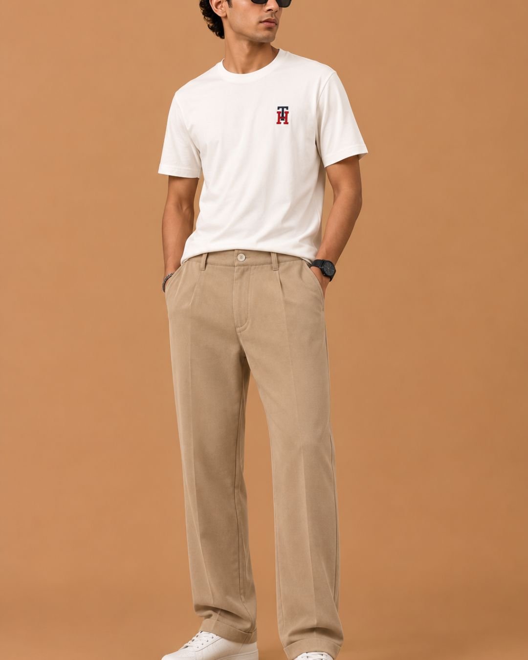 WhatsApp Image 2026-07-23 at 3.18.07 PM Brandz Home Men's Premium Beige Relaxed Straight Fit Casual Trousers - Image 2
