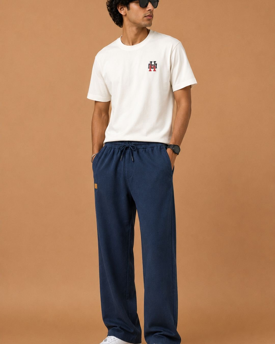 WhatsApp Image 2026-07-23 at 3.18.30 PM (1) Brandz Home Men's Premium Navy Relaxed Straight Fit Track Pants - Image 2
