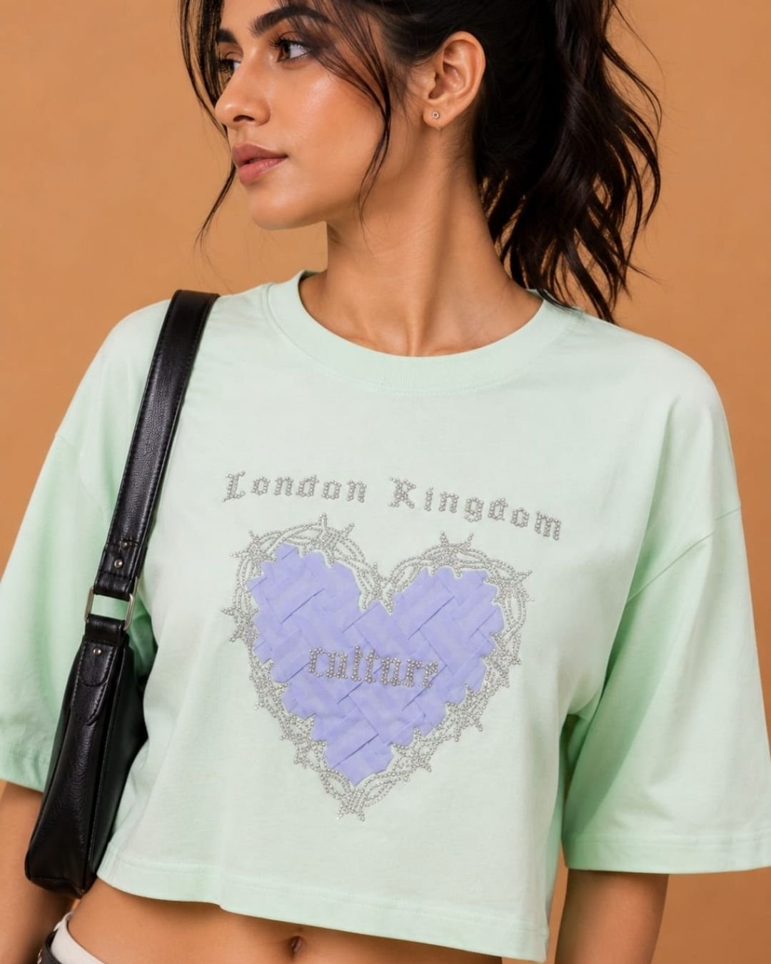 WhatsApp Image 2026-07-23 at 4.09.29 PM (1) Brandz Home Women's Mint Green London Kingdom Heart Graphic Crop T-Shirt - Image 3