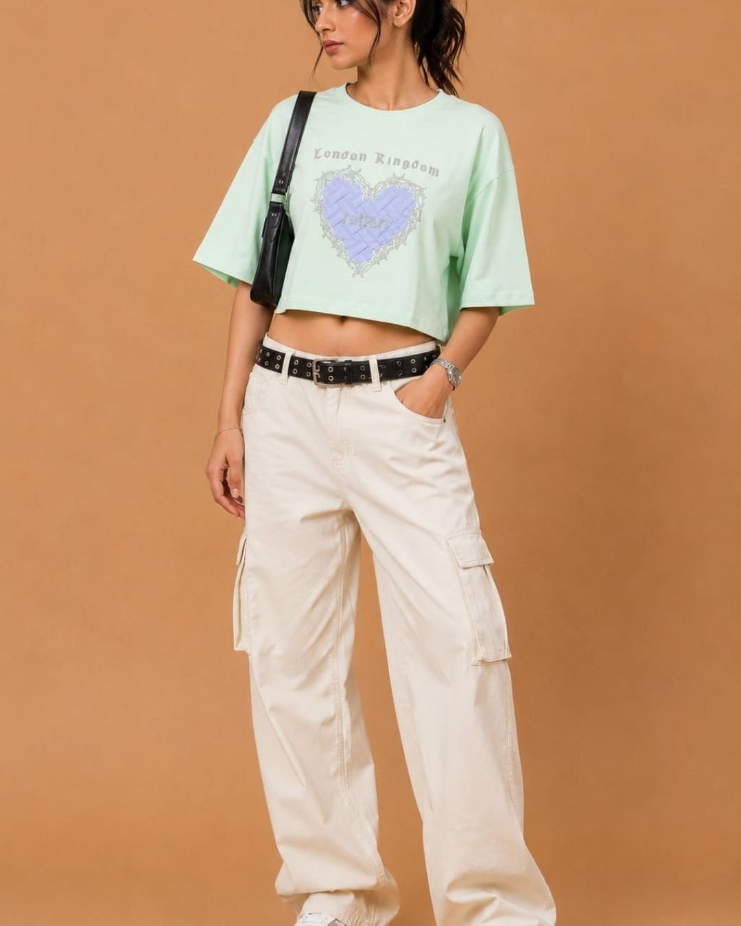 WhatsApp Image 2026-07-23 at 4.09.29 PM (2) Brandz Home Women's Mint Green London Kingdom Heart Graphic Crop T-Shirt - Image 2