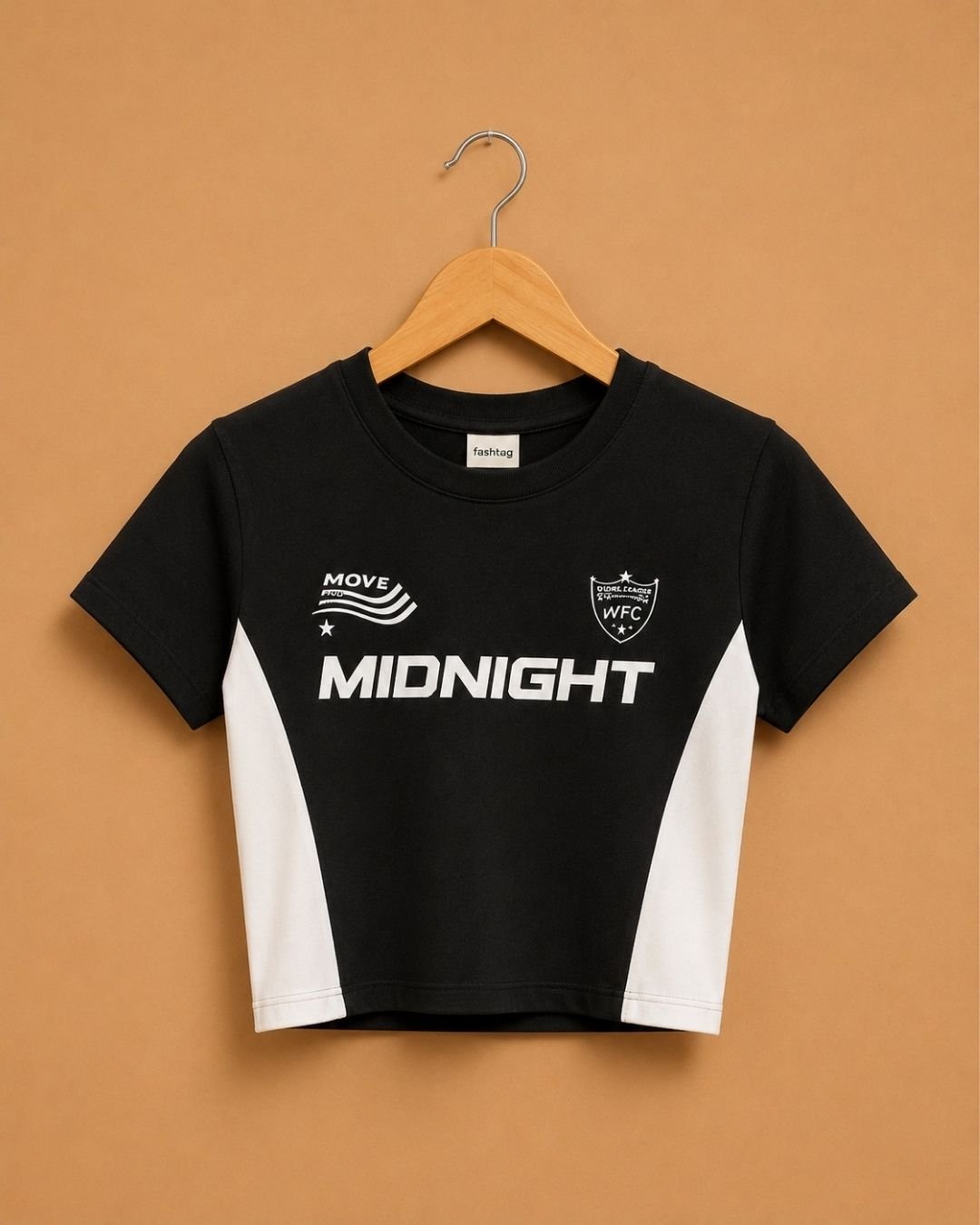 WhatsApp Image 2026-07-23 at 4.09.49 PM Brandz Home Women's Midnight Motion Graphic Baby Tee – Black