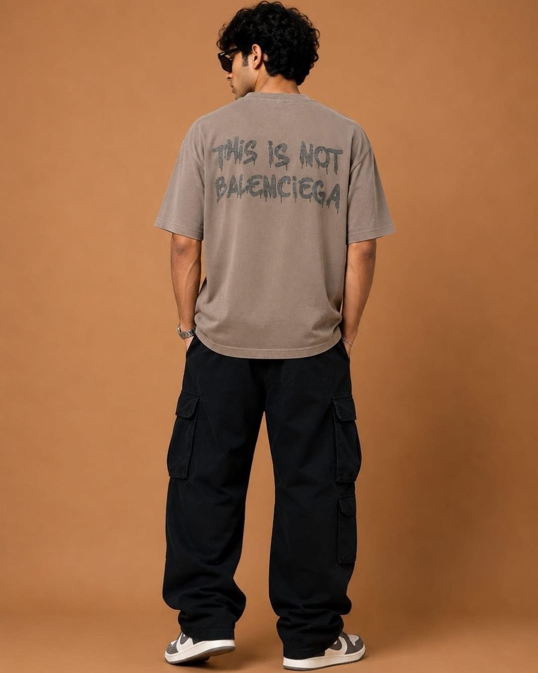 WhatsApp Image 2026-07-24 at 17.50.12 (1) Brandz Home Imported BB Drip Oversized Graphic T-Shirt – Taupe Grey - Image 4