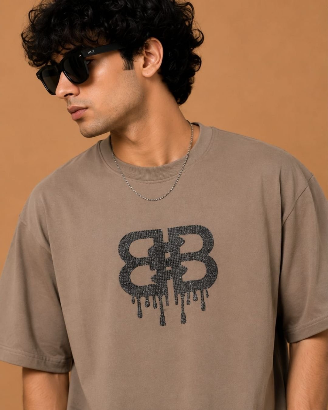 WhatsApp Image 2026-07-24 at 17.50.12 Brandz Home Imported BB Drip Oversized Graphic T-Shirt – Taupe Grey - Image 3