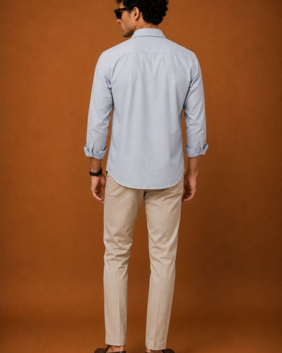 WhatsApp Image 2026-07-24 at 17.50.13 LINEN CLUB Premium Cotton Solid Full Sleeve Shirt – Sky Blue - Image 4