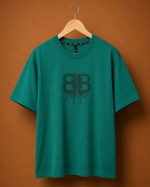 Brandz Home Imported BB Drip Oversized Graphic T-Shirt – Emerald Green