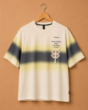 Brandz Home Imported H.O.P.E Gradient Oversized Graphic T-Shirt – Off White