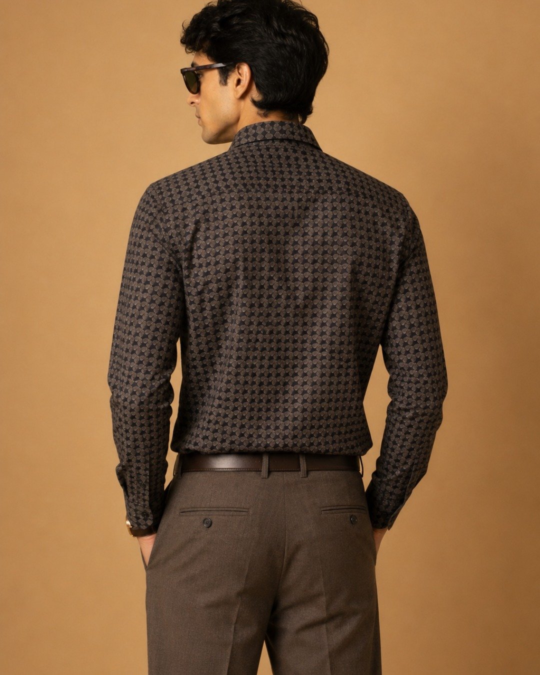 WhatsApp Image 2026-07-27 at 1.57.06 PM U.S. Polo Assn. Premium Charcoal Geometric Printed Cotton Full Sleeve Shirt - Image 4