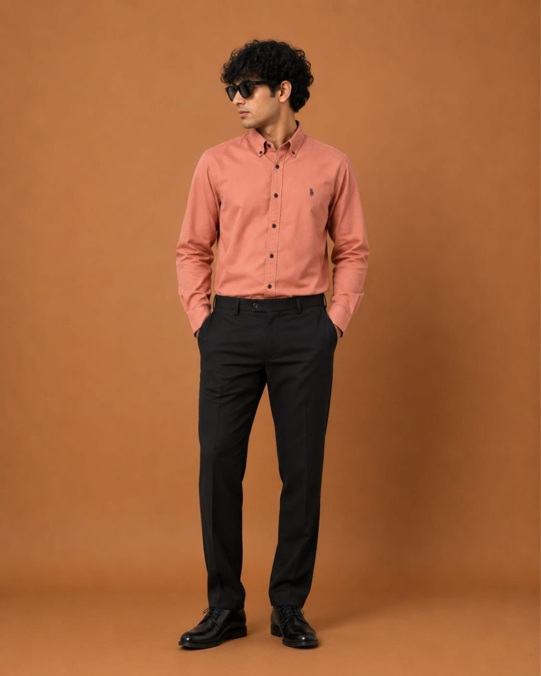 WhatsApp Image 2026-07-27 at 1.57.16 PM (1) U.S. Polo Assn. Premium Coral Pink Cotton Button-Down Full Sleeve Shirt - Image 2