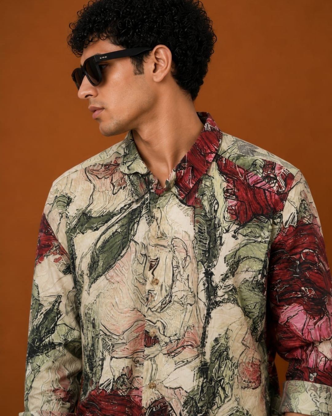 WhatsApp Image 2026-07-27 at 1.57.30 PM (2) Mufti Premium Botanical Floral Print Full Sleeve Casual Shirt - Image 3