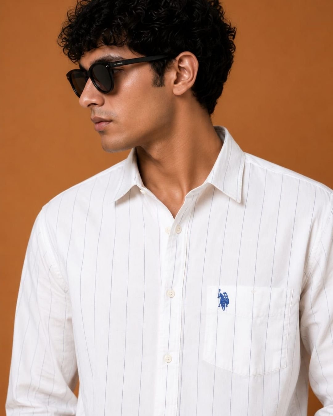 WhatsApp Image 2026-07-27 at 1.57.39 PM (2) U.S. Polo Assn. Premium White Pinstripe Full Sleeve Shirt - Image 3