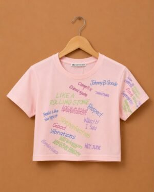 Brandz Home Blush Melody Graphic Baby Tee for Women