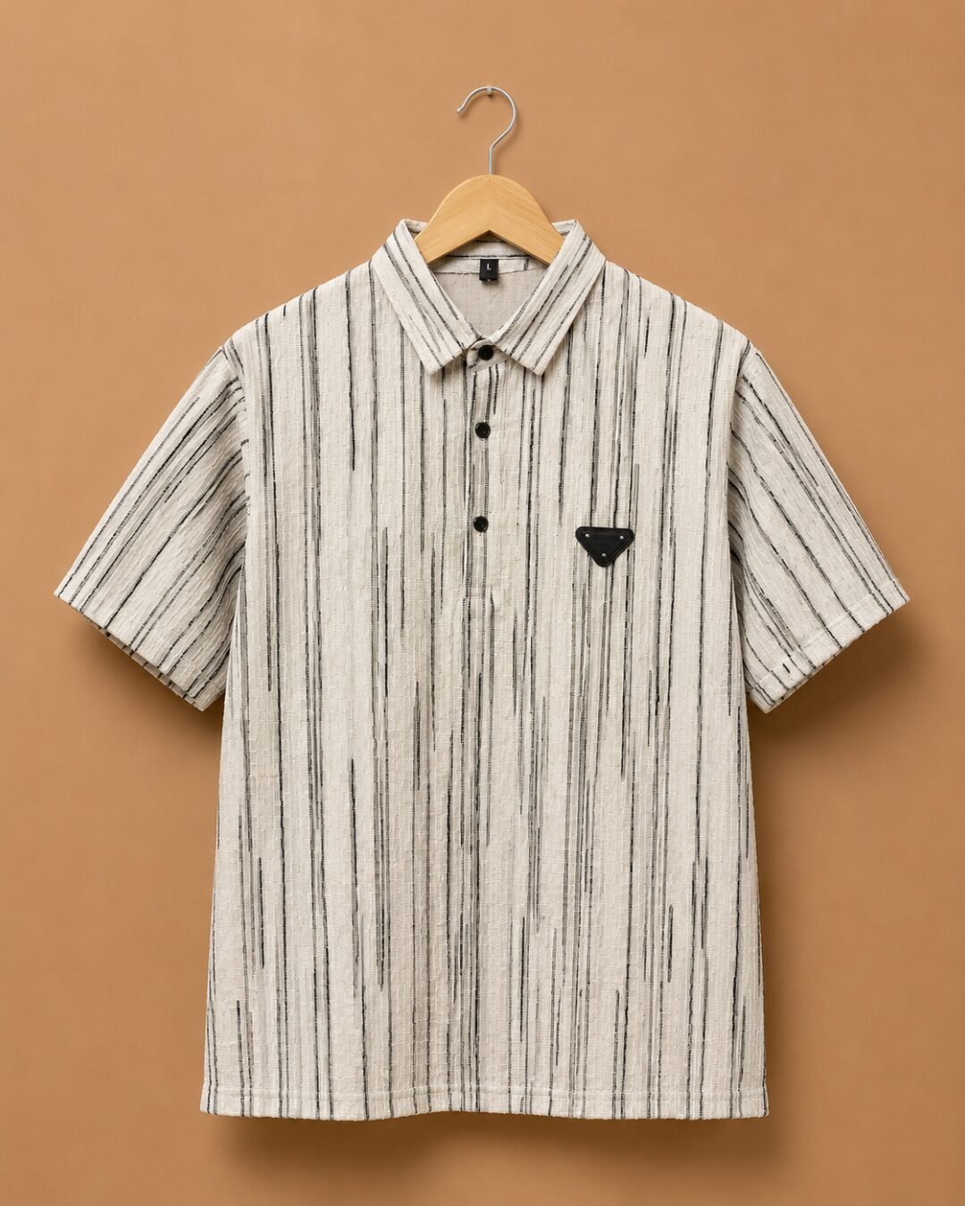 brandz home website images for mens section (45) Brandz Home Imported Premium Textured Stripe Polo T-Shirt for Men