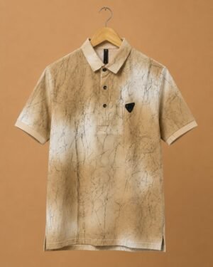 Brandz Home Imported Premium Textured Polo T-Shirt for Men