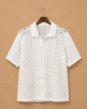 Snitch Premium White Lace Resort Shirt
