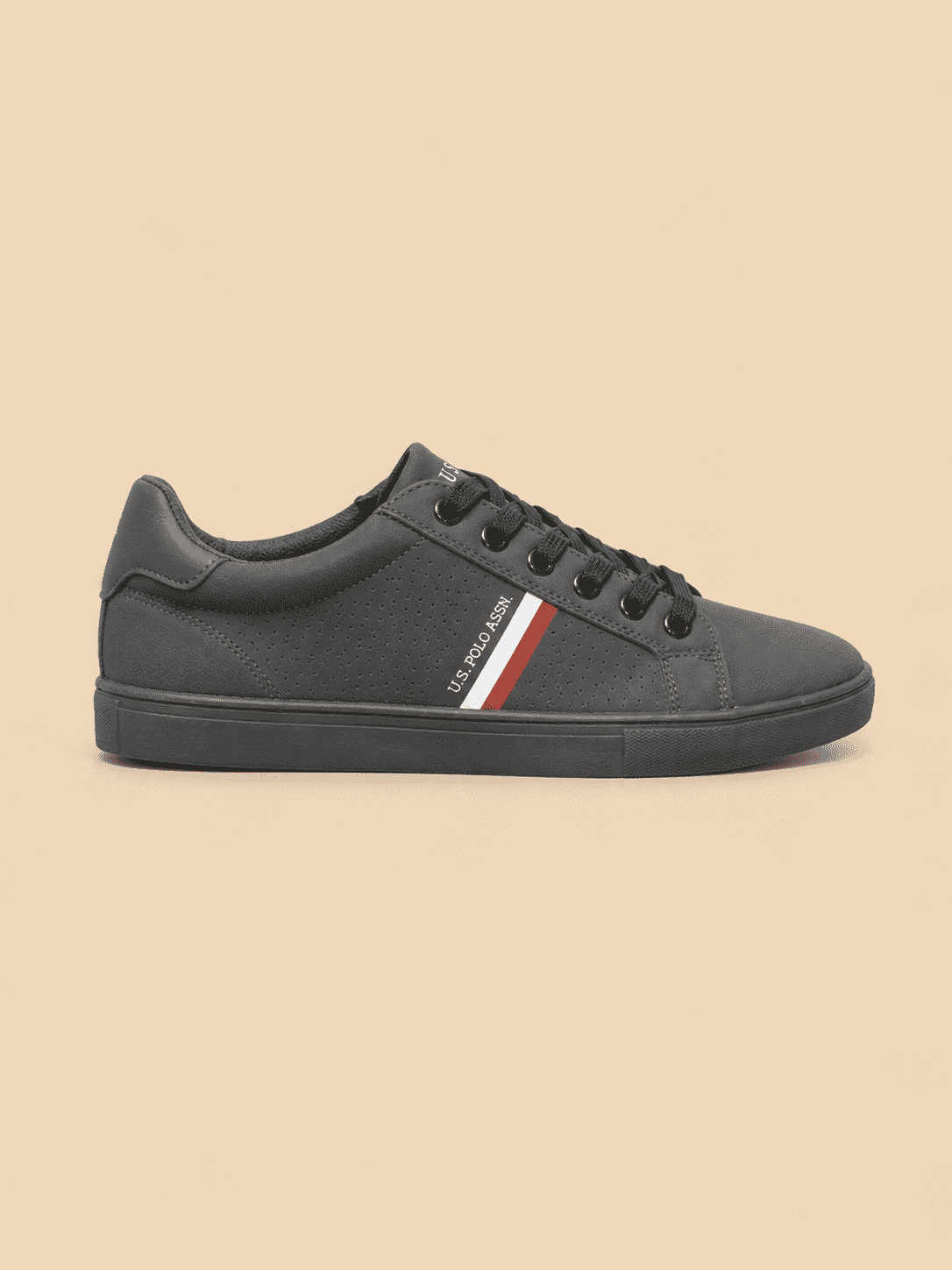 U.S. Polo Assn. Core Black Casual Sneakers - Image 2