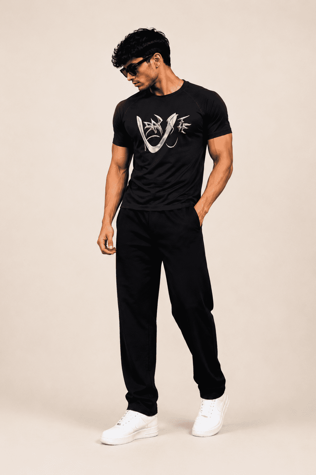 Chrome Venom Black Compression Tee - Image 2
