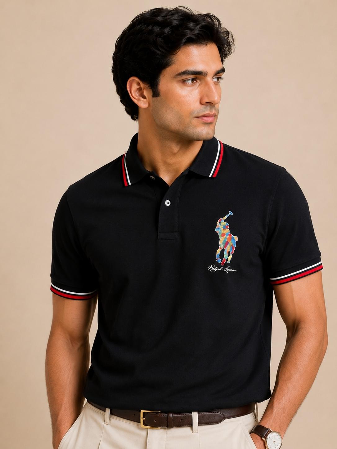 Elite Black Polo Tshirt - Image 5