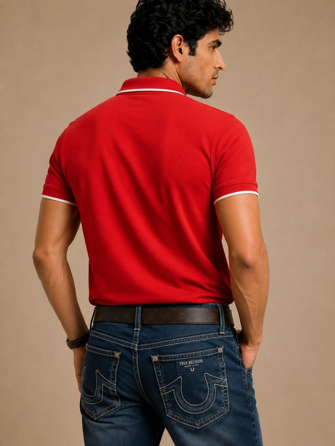 WhatsApp Image 2026-05-19 at 15.56.31 Karl Lagerfeld Paris Crimson Icon Premium Polo T-Shirt - Image 3