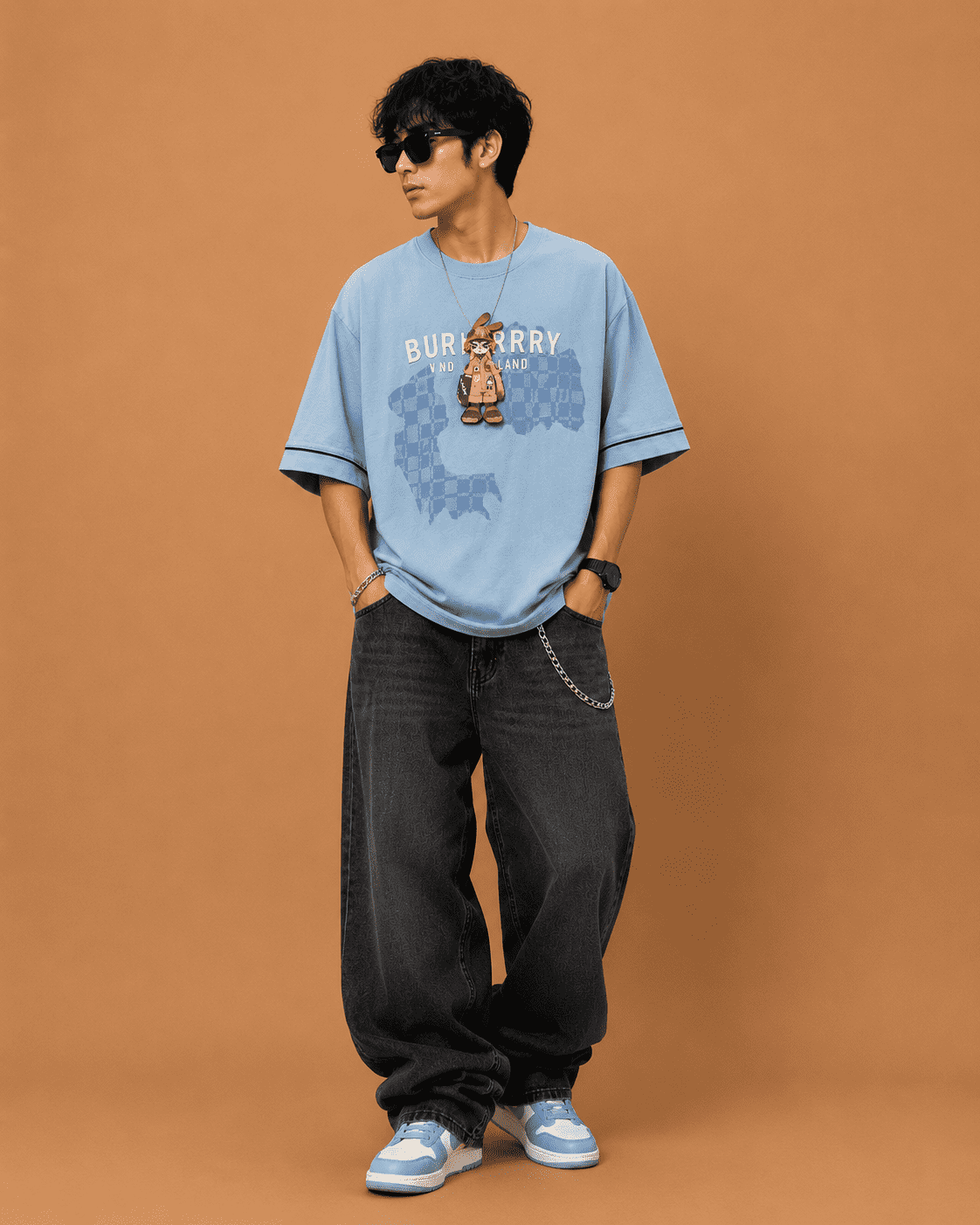 ChatGPT Image Jun 27, 2026, 03_41_22 PM Burberry Teddy Graphic Oversized T-Shirt for Men - Image 2