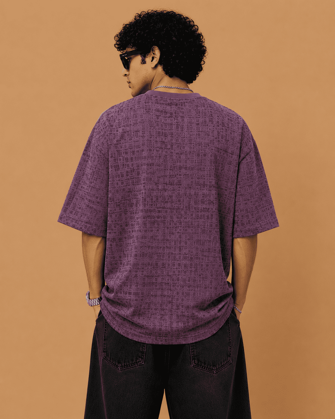 ChatGPT Image Jun 27, 2026, 05_52_01 PM Brandz Home Urban Grid Graphic Oversized T-Shirt – Purple - Image 4