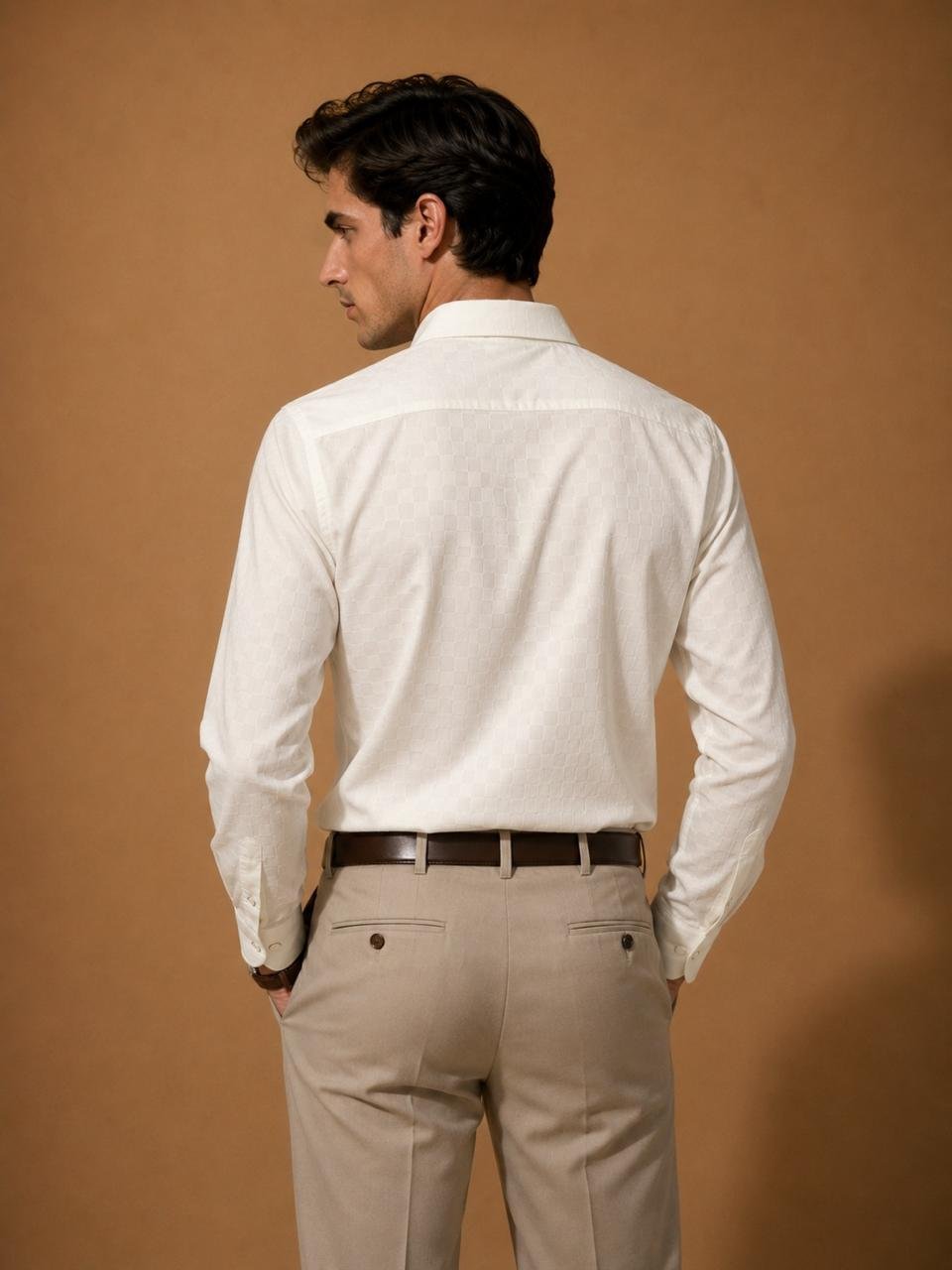 WhatsApp Image 2026-06-09 at 12.21.58 White Textured Premium Formal Shirt - Image 4