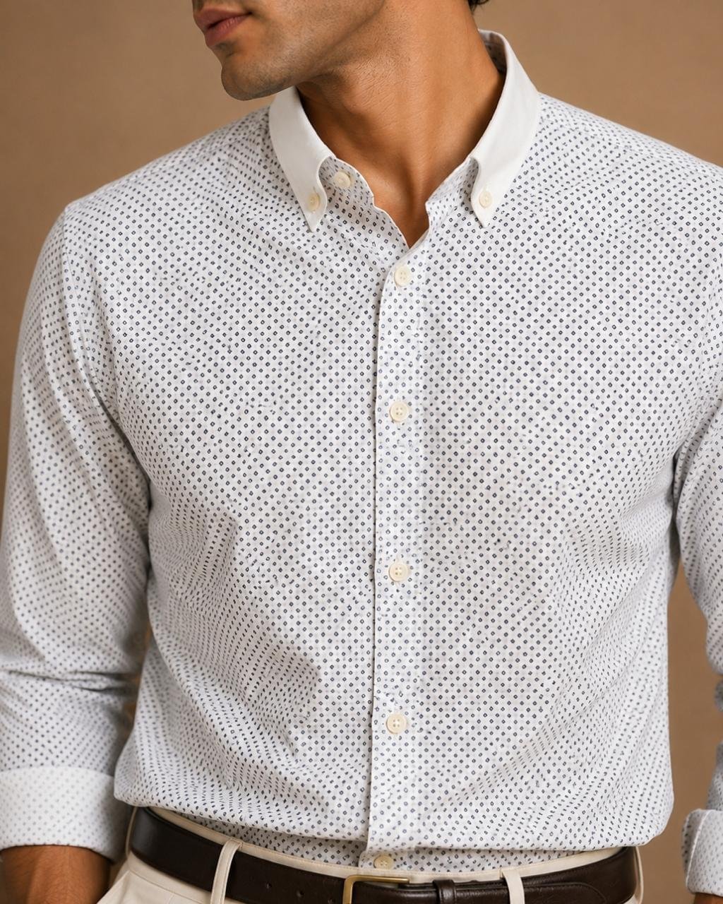 Invictus White Micro Dot Premium Shirt - Image 2