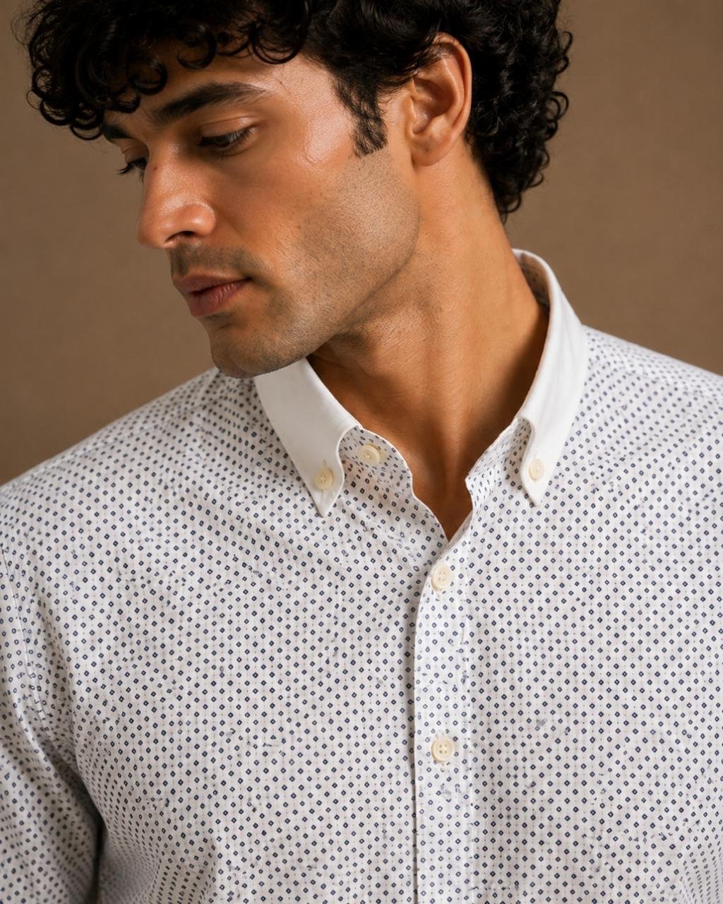 Invictus White Micro Dot Premium Shirt - Image 4
