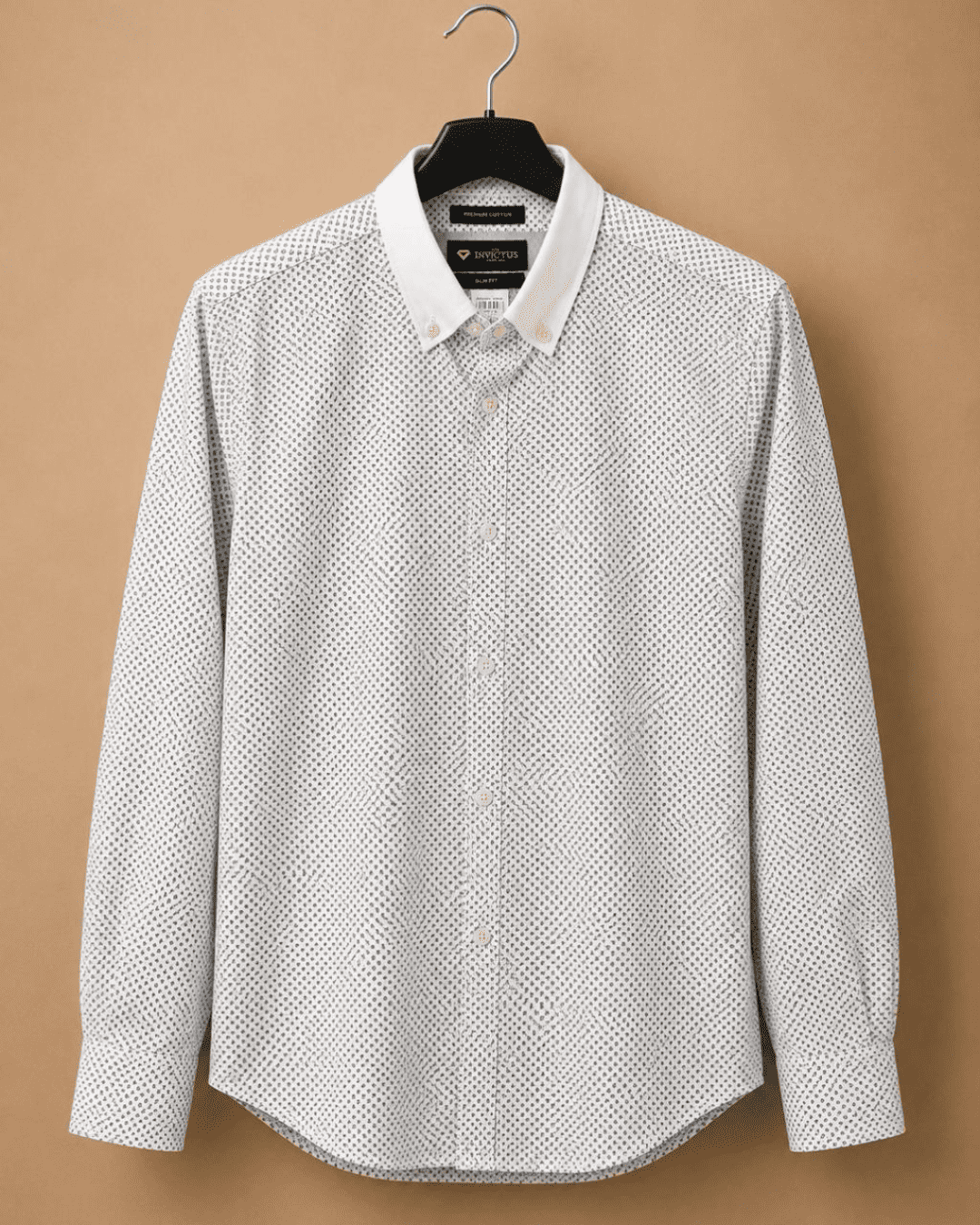 Invictus White Micro Dot Premium Shirt