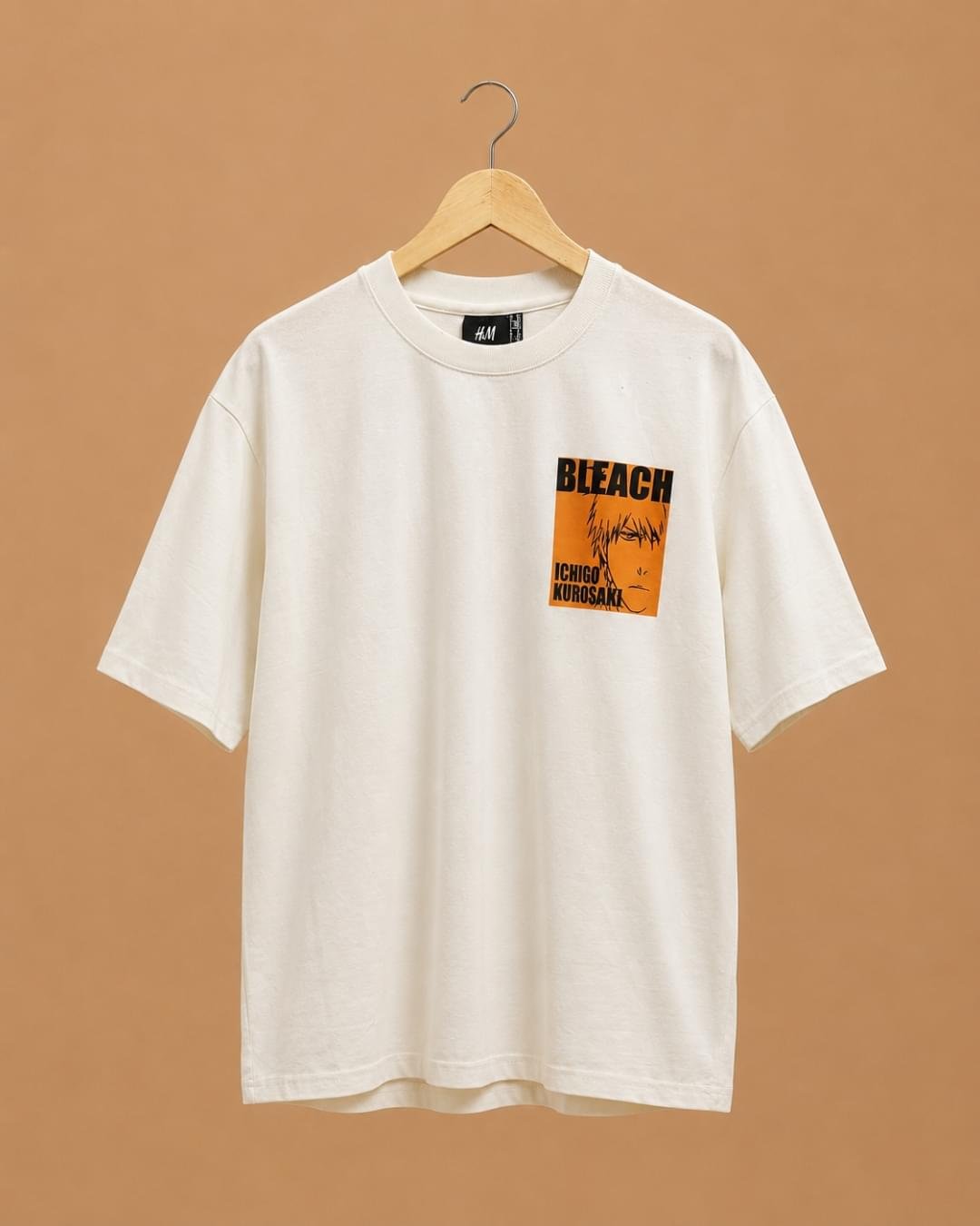 H&M Bleach Ichigo Kurosaki Oversized Back Graphic T-Shirt