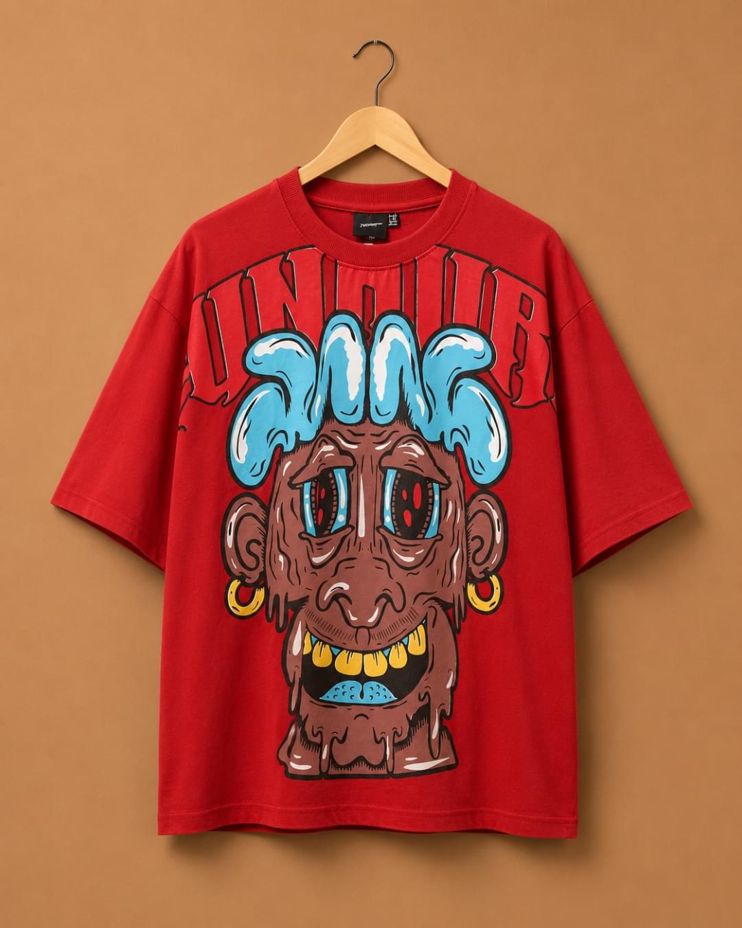 Brandz Home Urban Monster Oversized T-Shirt – Crimson Red