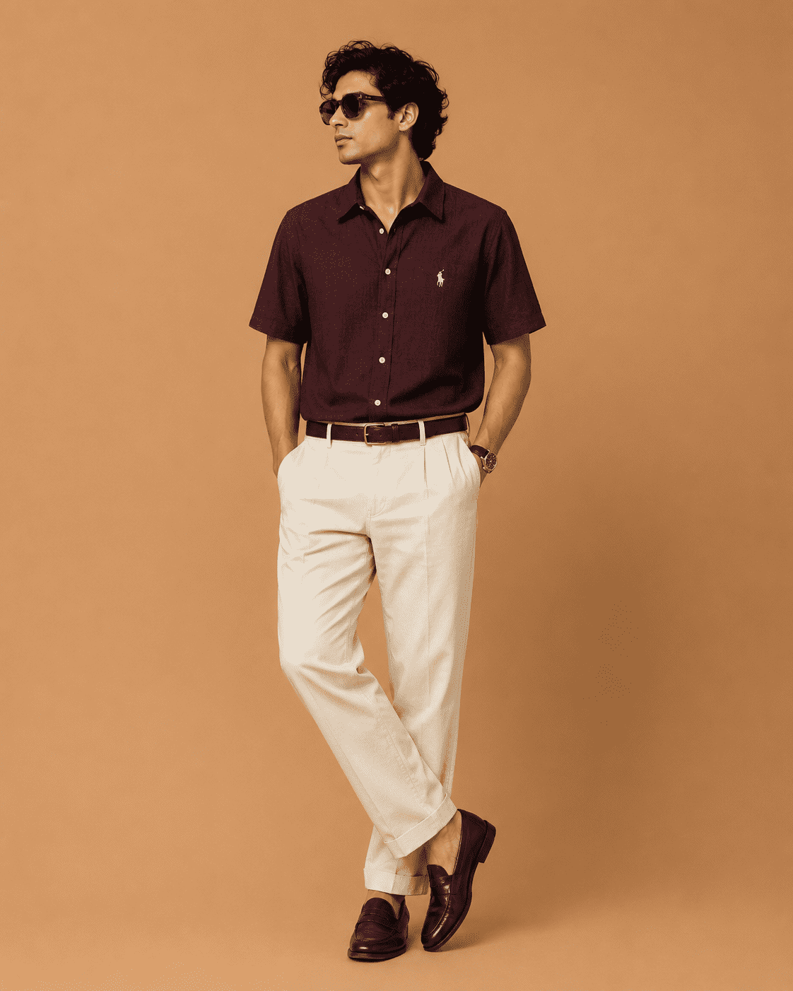 Polo Ralph Lauren Men's Maroon Premium Cotton Casual Shirt - Image 2