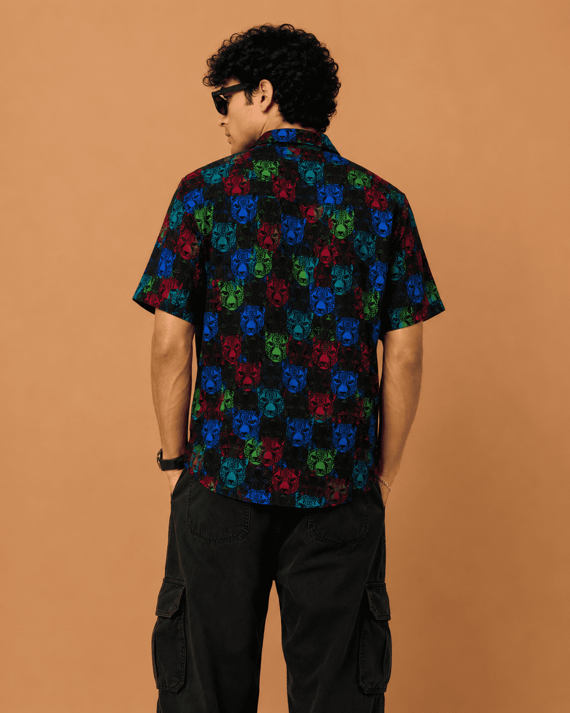 ChatGPT Image Jul 10, 2026, 04_53_54 PM Snitch Men's Multicolor Panther Graphic Oversized Resort Shirt - Image 4