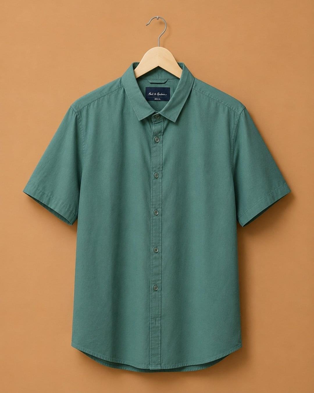brandz home website images for mens section (45) Mast & Harbour Men's Sage Green Solid Slim Fit Casual Shirt